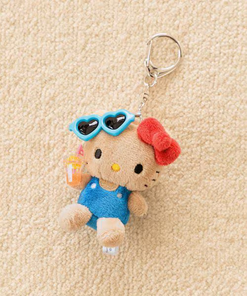Me% x Sanrio | Hello Kitty Bag Charm Keychain Mascot Holder 13cm 8th Ver. (Sunburn)