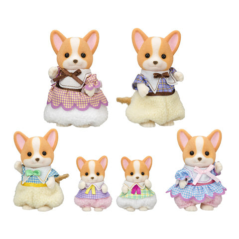 【JP】Sylvanian Families | Corgi family Set 298x55x130mm