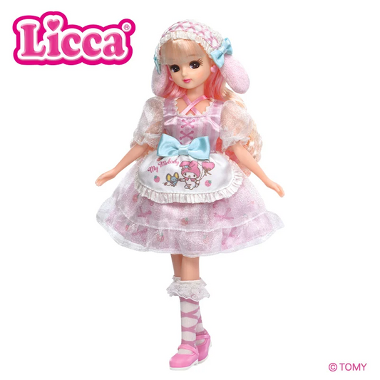 Licca × Sanrio | Doll Set 125x40x262mm (Licca-chan & My Melody)