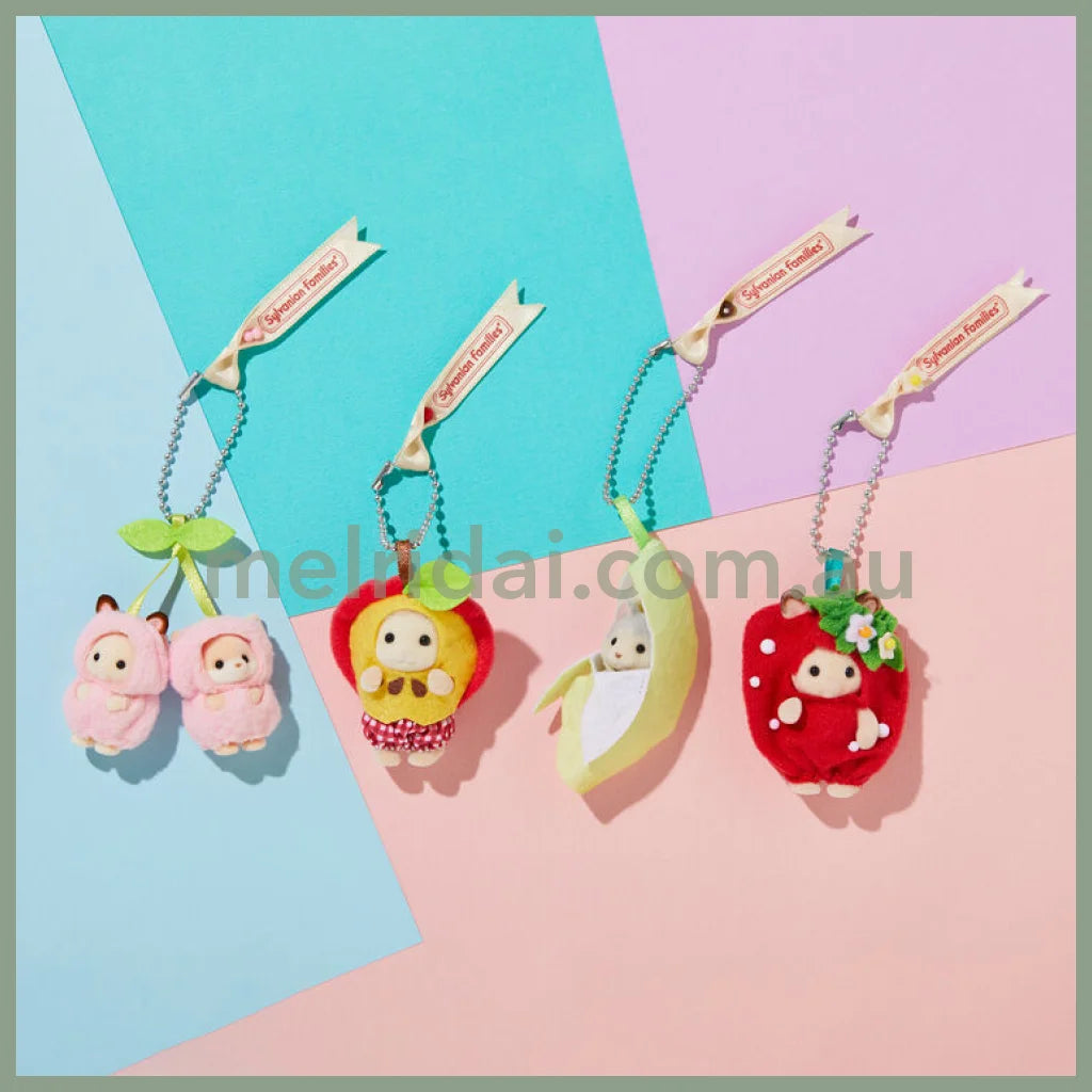 【Jp】Sylvanian Families | Baby Fruits Keychain Sheep Apple Costume 78 X 28 140Mm