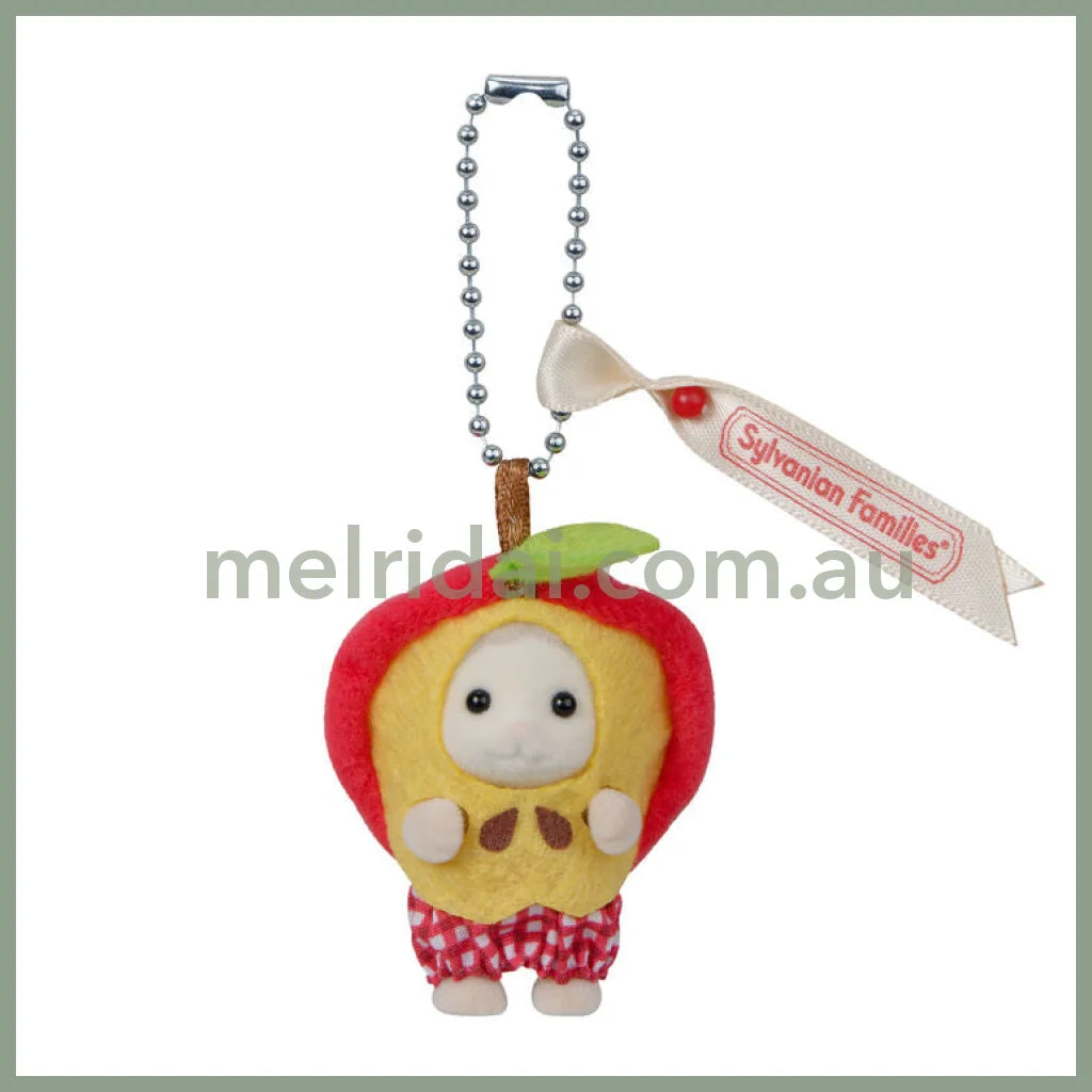 【Jp】Sylvanian Families | Baby Fruits Keychain Sheep Apple Costume 78 X 28 140Mm