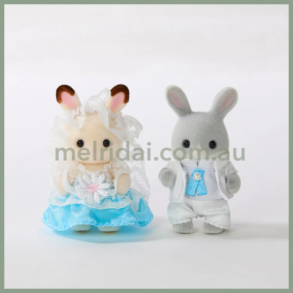【Jp】Sylvanian Families | Baby Rabbit Chocolate Cotton Pair Wedding