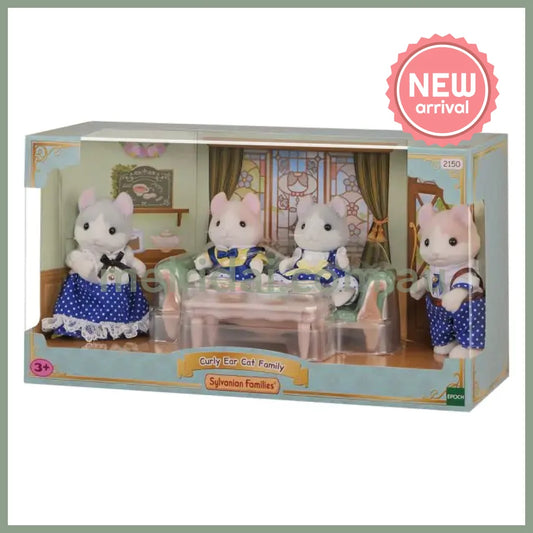【JP】Sylvanian Families | Curly ears cat Family Set