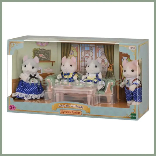【JP】Sylvanian Families | Curly ears cat Family Set