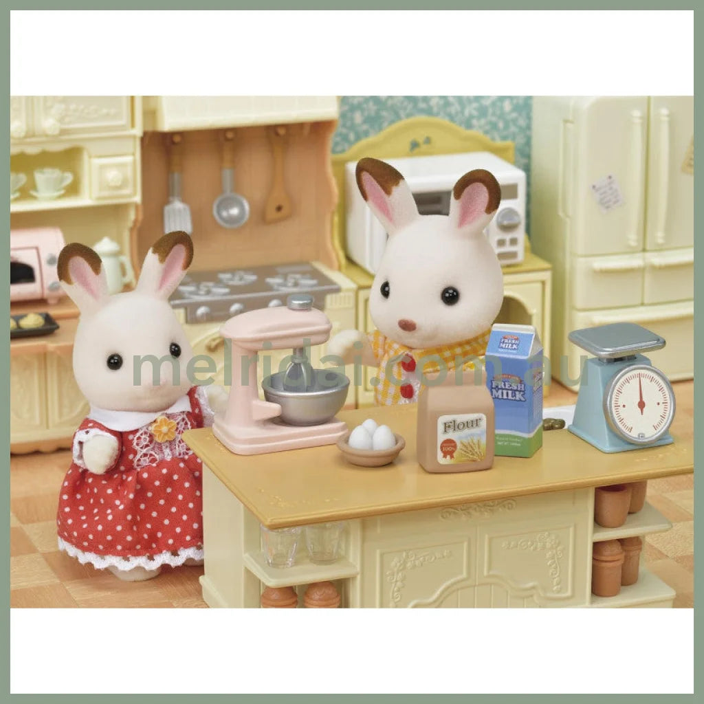 【JP】Sylvanian Families | Furniture Island Kitchen Set W130 x H145 x D60 mm