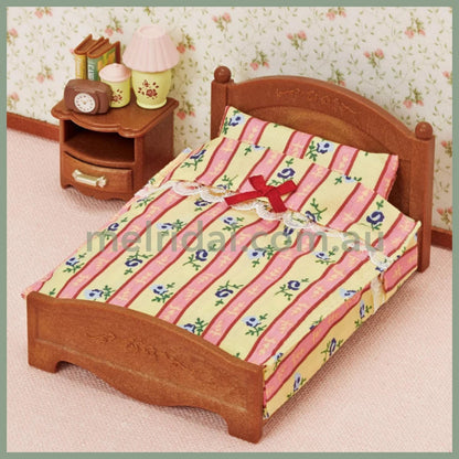 【JP】Sylvanian Families | Furniture Semi-Double Bed Set W97 x H128 x D61 mm