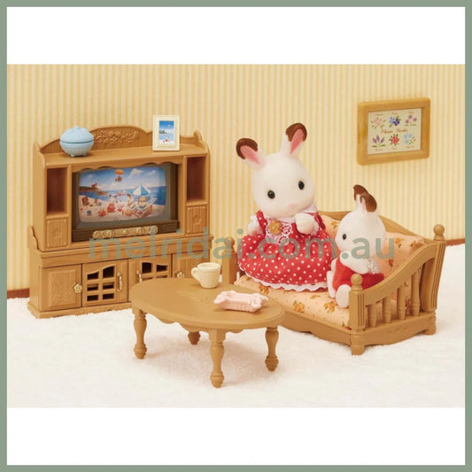 【JP】Sylvanian Families | Living Room Furniture TV Stand Set W80 x H125 x D60 mm
