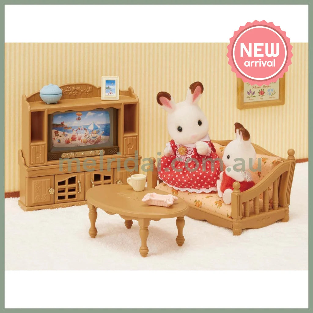 【JP】Sylvanian Families | Living Room Furniture TV Stand Set W80 x H125 x D60 mm