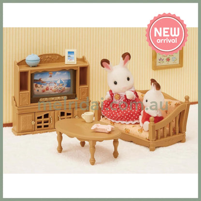 【JP】Sylvanian Families | Living Room Furniture TV Stand Set W80 x H125 x D60 mm