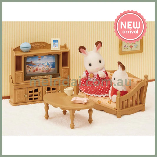 【JP】Sylvanian Families | Living Room Furniture TV Stand Set W80 x H125 x D60 mm