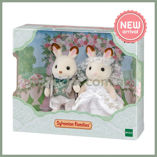 【JP】Sylvanian Families | Lovely Wedding Pair Set Ivy Embroidery Rabbit Japan 2025