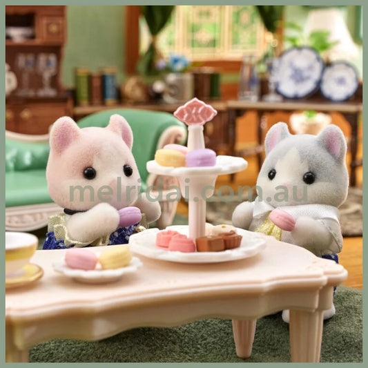 【JP】Sylvanian Families | Pair Curly Ears Cat Baby Sweets Set 135 x 40 x 120 mm