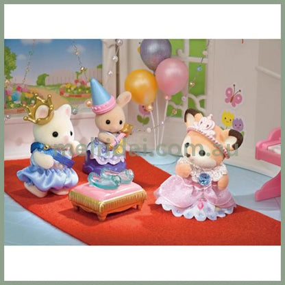 【JP】Sylvanian Families | Princess and Glass Shoes Princess Babies Glass Slipper Play S-77 Set