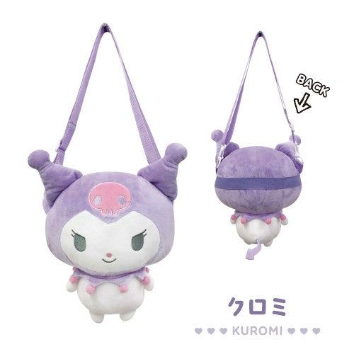 SANRIO | Plush Shoulder Bag 25cm×25cm×17cm (Kuromi)