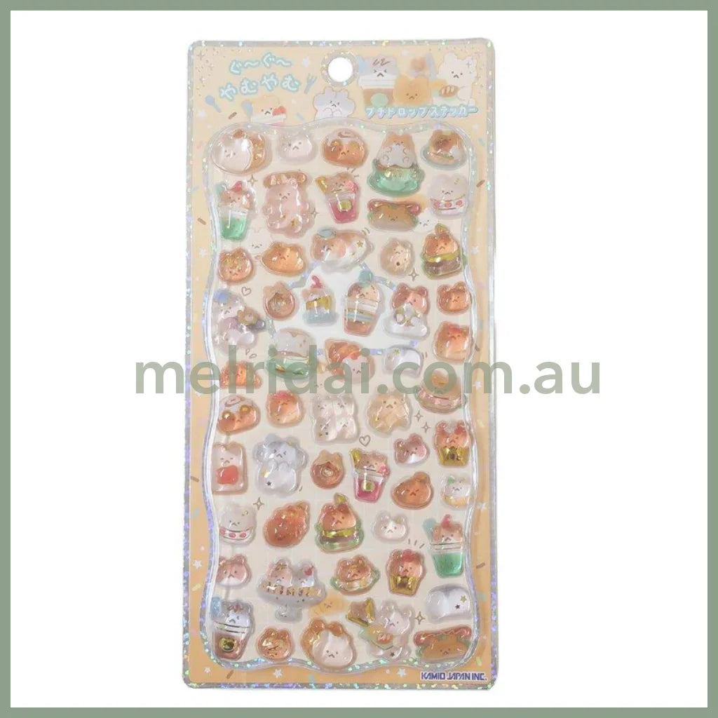 Kamio Japan | 3D Puffy Stickers Die-cut Pop Seal H205×W95×D6mm (Yam Yam)