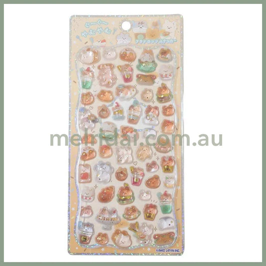 Kamio Japan | 3D Puffy Stickers Die-cut Pop Seal H205×W95×D6mm (Yam Yam)
