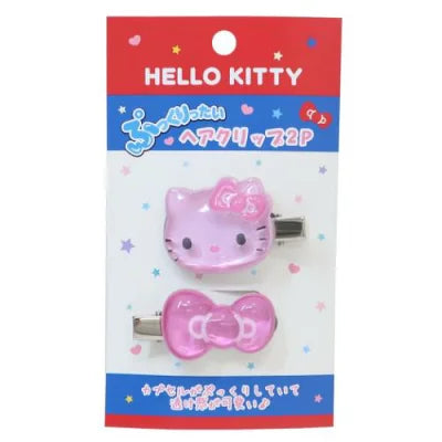 SANRIO | Hello Kitty Hair Accessory Puffy Hair Clip 47x32x9mm (Pink)