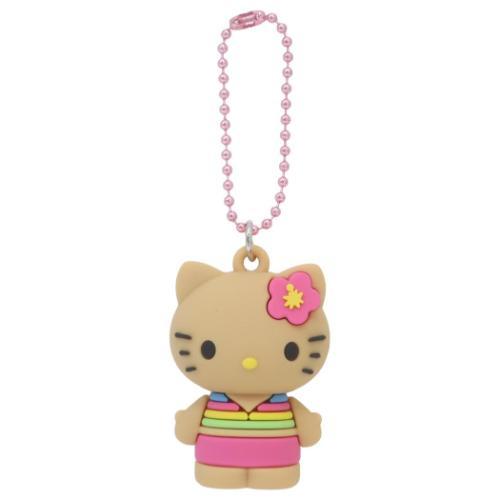 SANRIO | Hello Kitty PVC Mascot Keychain 45×30×25mm (Y2K Tan Pink)