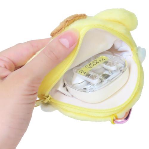SANRIO x Marimo Craft Panshell | Pom Pom Purin Face Mini Pouch with Carabiner 90x80x25mm