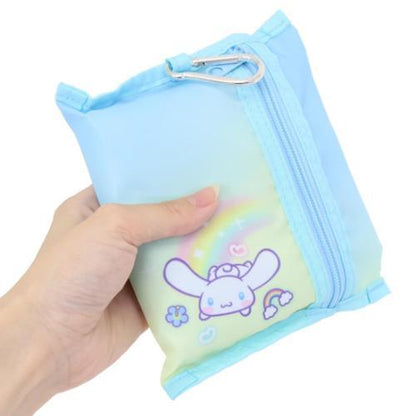 SANRIO | Cinnamoroll Foldable Tote Bag With Pouch Carabiner (Heart pounding Memories Heisei Retro)