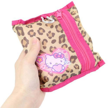 SANRIO | Hello Kitty Foldable Tote Bag With Pouch Carabiner (Heart pounding Memories Heisei Retro)