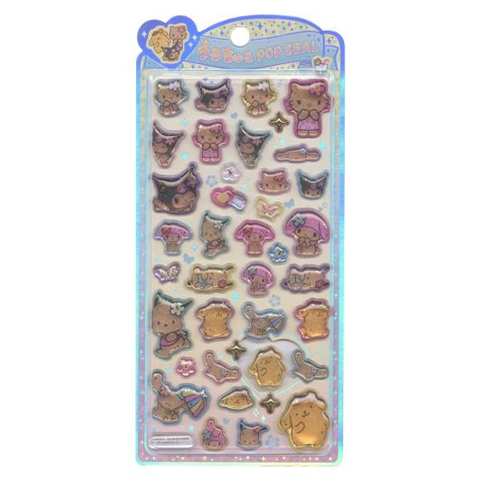 CRUX | SANRIO UruChuru Pop Seal Pop Sticker 165×80×2mm (Vacation)