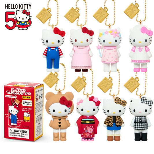 【Limit 3 / customer】SANRIO | Hello Kitty Style up Long Leg Secret Mascot Keychain A Ver. 5.5×4.2×9.1cm (50th