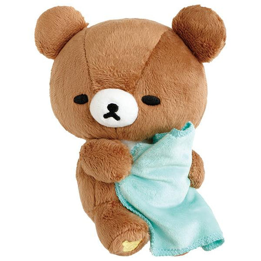 SAN-X | Rilakkuma Chairoikoguma Plush Toy Plush Doll 170x120x100mm (Sleep Together Series Sleepy Head)