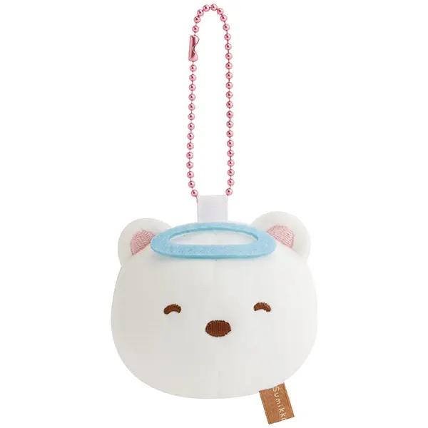 San-X | Sumikko Gurashi Shirokuma Plush Mirror Keychain 60x70x35mm
