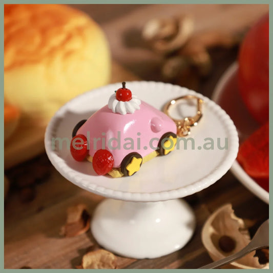 Kirby | Keychain Henkei Car Mouth Cake Kirby Café 40 X 42 55 Mm //