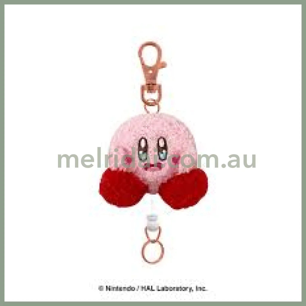 Kirby｜Mascot Reel Keychain 13.4×7×5.5Cm (Exiciting)