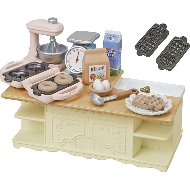 【JP】Sylvanian Families | Furniture Island Kitchen Set W130 x H145 x D60 mm
