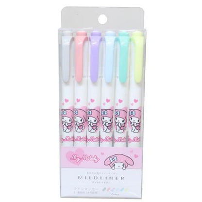 Zebra x Sanrio | Mildliner Double-Sided Highlighter Set 142×Φ12mm (My Melody - Love)