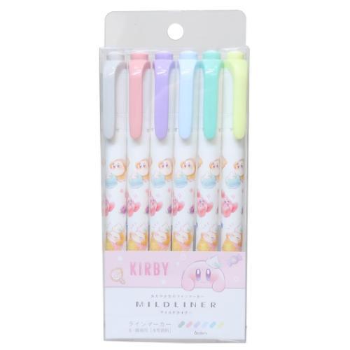 Zebra x Kirby | Mildliner Double-Sided Highlighter Set 142×Φ12mm (Kirby & Waddle Dee - Happy)