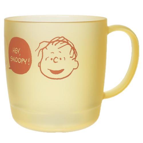 Snoopy Clear Cup Mug yellow
