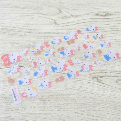 SANRIO | Fluffy Felt Sticker 90x175x1mm (Hello Kitty & Hello Mimmy & Tiny Chum)