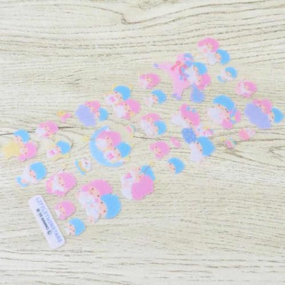 SANRIO | Fluffy Felt Sticker 90x175x1mm (Littletwinstars Little Twin Stars)