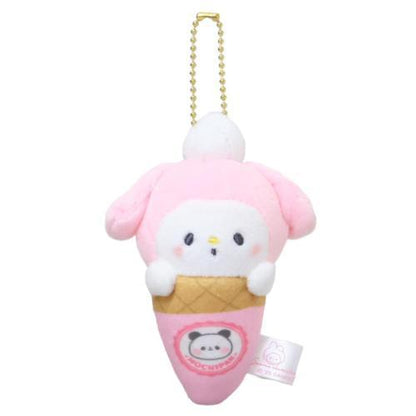 Sanrio x Mochi Mochi | My Melody Mascot Keychain Bag 100x120x55mm Charm (Ice Cream)
