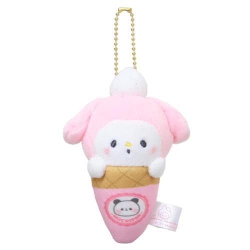 Sanrio x Mochi Mochi | My Melody Mascot Keychain Bag 100x120x55mm Charm (Ice Cream)