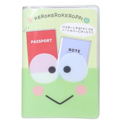 SANRIO | Keroppi B7 Stationery Multi-Case Passport Case Cover with Pocket 136 x 95 x 10cm