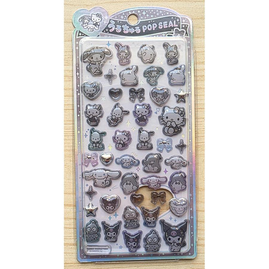 CRUX | SANRIO UruChuru Pop Seal Pop Sticker 165×80×2mm (Silver)