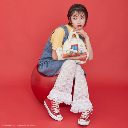 SANRIO x ACCOMMODE | Hello Kitty Puff Boston Bag 180x240x100mm