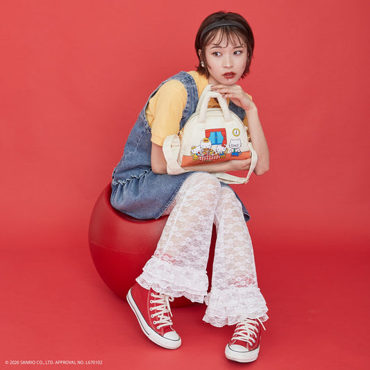 SANRIO x ACCOMMODE | Hello Kitty Puff Boston Bag 180x240x100mm