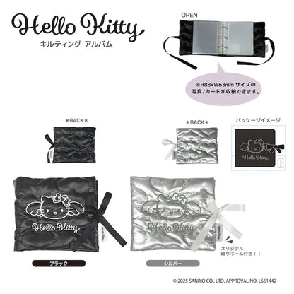 SANRIO | Hello Kitty Quilted Collect Card Album 105×115×30mm (Grey Angel)