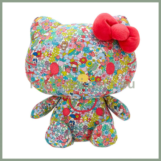 Liberty Fabrics X Sanrio | Hello Kitty Plush Doll 19×12×25Cm (50Th Anniversary) 日本三丽鸥