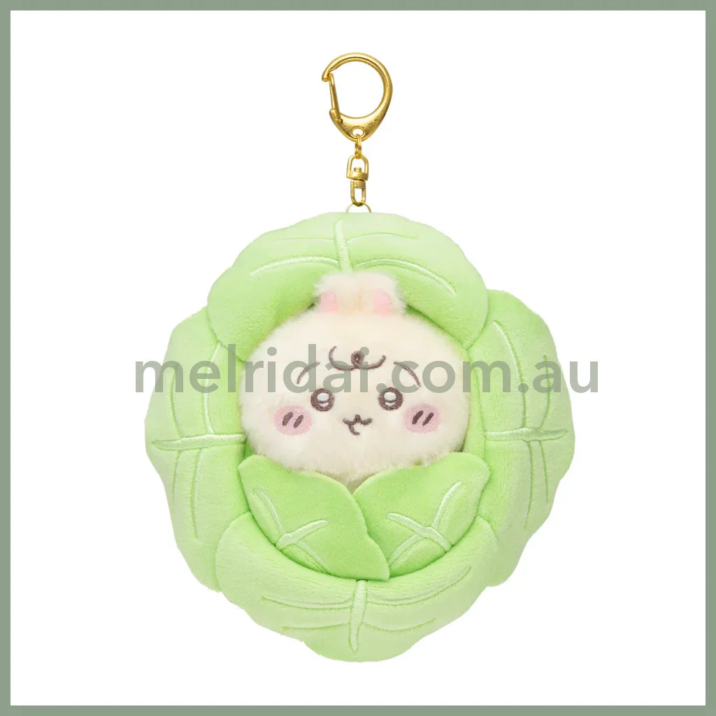 CHIIKAWA | Usagi Wrapped in Cabbage Mascot Holder Plush Keychai 155×155×70mm(Chiikawa Baby)