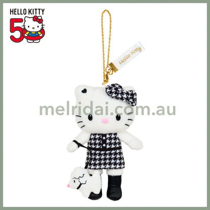 【Limit 1 / customer】SANRIO | Hello Kitty Style up Long Leg Mascot Holder / Plush Keychain / Bag Charm 15×7×17cm (50th