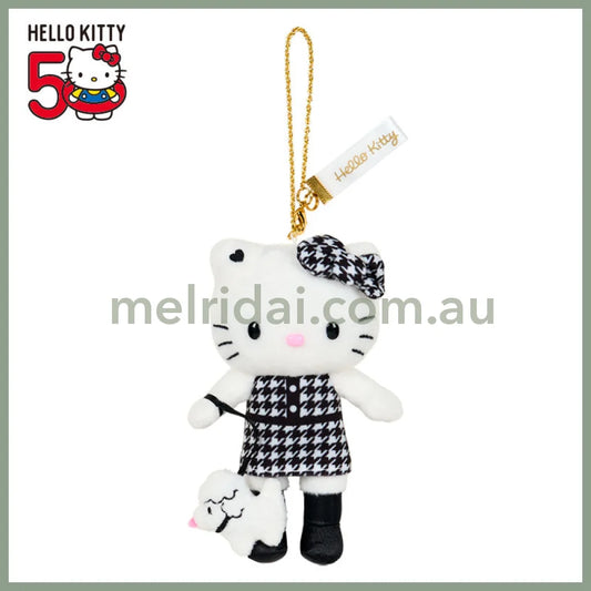 【Limit 1 / customer】SANRIO | Hello Kitty Style up Long Leg Mascot Holder / Plush Keychain / Bag Charm 15×7×17cm (50th