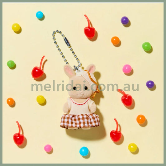 【Limit 1/Customer】Sylvanian Families | Milk Rabbit Key Chain/Keychain/Keyring 85X30X150Mm