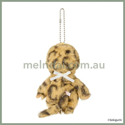 【Limit 1】Monchhichi | Bebichhichi COLORS Plush Keychain Bag Charm 135×85×55mm (Leopard Print)